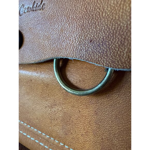 Vintage Cowhide Leather Checkbook Wallet With Coin Pocket & Card Holder Tan - Picture 5 of 16